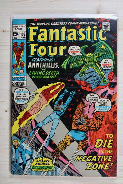 Fantastic Four #109 – Marvel (1971) 7.0 FN/VF Joe Sinnott cover | Stan Lee story