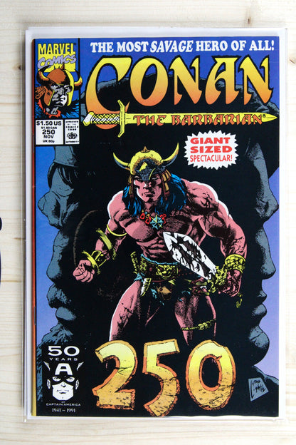 Conan the Barbarian #250 – Marvel (1991) 8.5 VF+ Giant Sized Spectacular