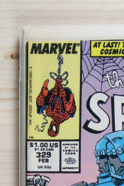 The Amazing Spider-Man #329 – Marvel (1990) 8.5 VF+ "Avengers" Acts of Vengeance | Erik Larsen art