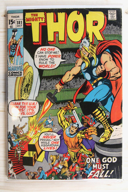 Thor #181 – Marvel (1970) 4.5 VG+ Joe Sinnott | Neal Adams art