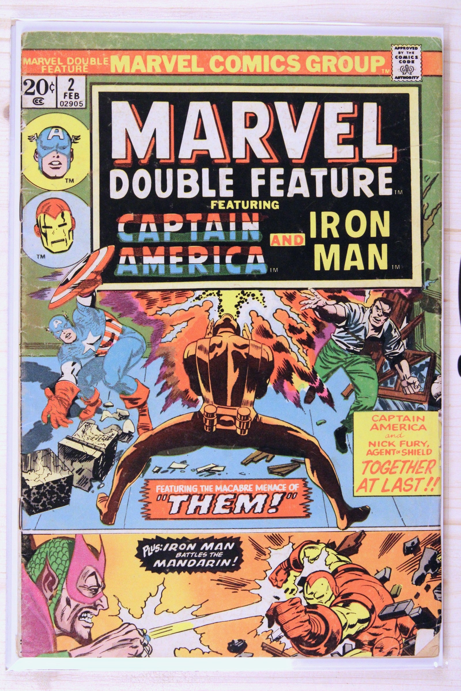 Marvel Double Feature #2 – Marvel (1974) 4.5 VG+ Jack Kirby cover | Stan Lee story