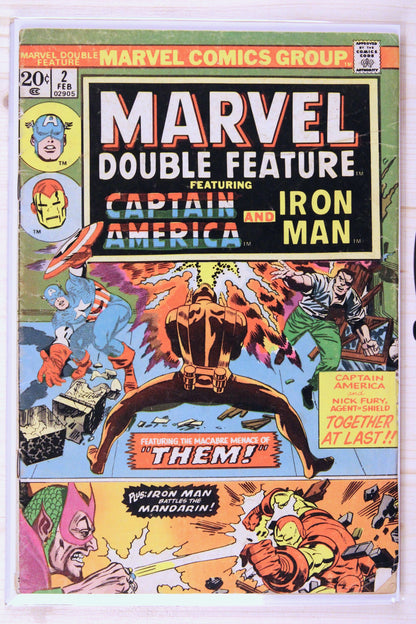 Marvel Double Feature #2 – Marvel (1974) 4.5 VG+ Jack Kirby cover | Stan Lee story