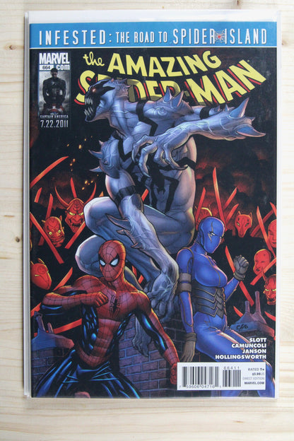 The Amazing Spider-Man #664 – Marvel (2011) 9.4 NM Spider-Island | Klaus Janson