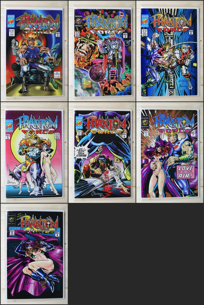 Phantom Force #1,3,4,5,6,7,8  Genesis West (1990) (7 Issues) Run Lot
