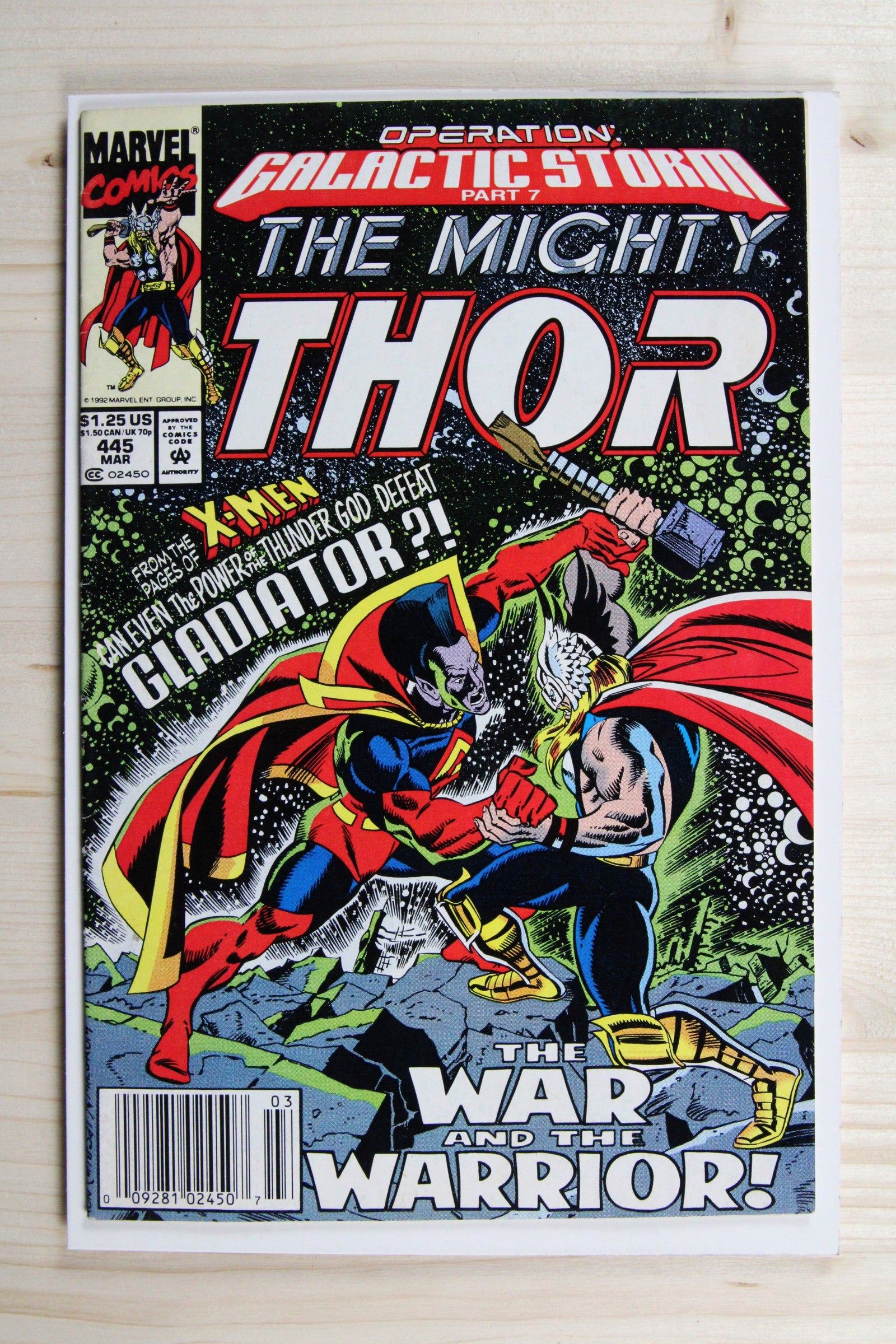 The Mighty Thor #445 – Marvel (1992) 9.0 VF/NM "Avengers" Operation: Galactic Storm | Newsstand