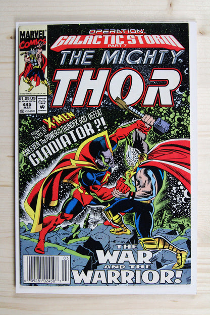 The Mighty Thor #445 – Marvel (1992) 9.0 VF/NM "Avengers" Operation: Galactic Storm | Newsstand