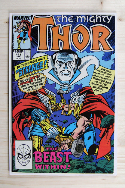 The Mighty Thor #413 – Marvel (1990) 9.0 VF/NM "Avengers" Acts of Vengeance | Joe Sinnott