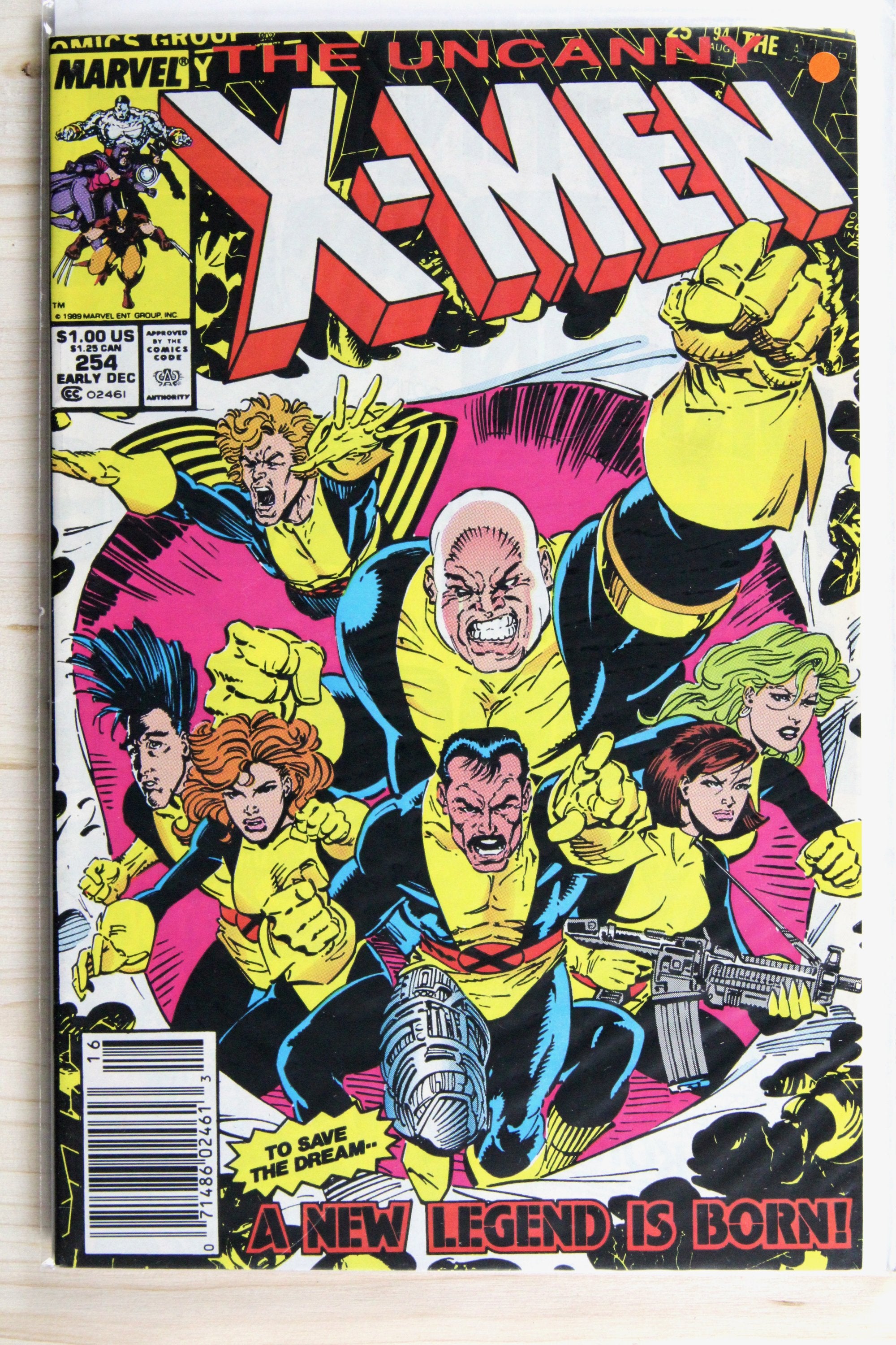 The Uncanny X-Men #254 – Marvel (1989) 8.0 VF Muir Island Saga | Chris Claremont story | Jim Lee cover | Newsstand