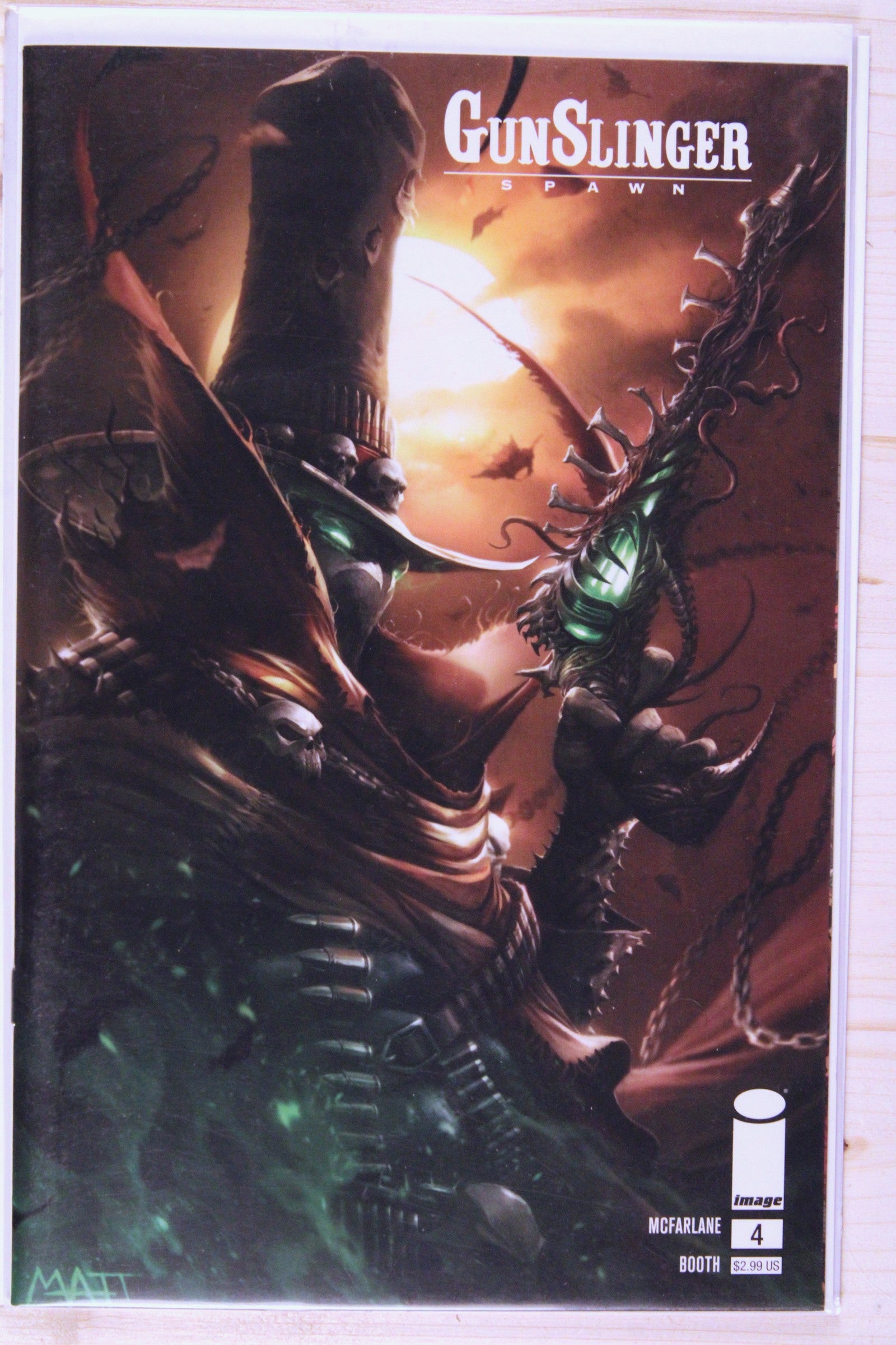 Gunslinger Spawn #4 – Image (2022) 9.6 NM+ Todd McFarlane story | Mattina