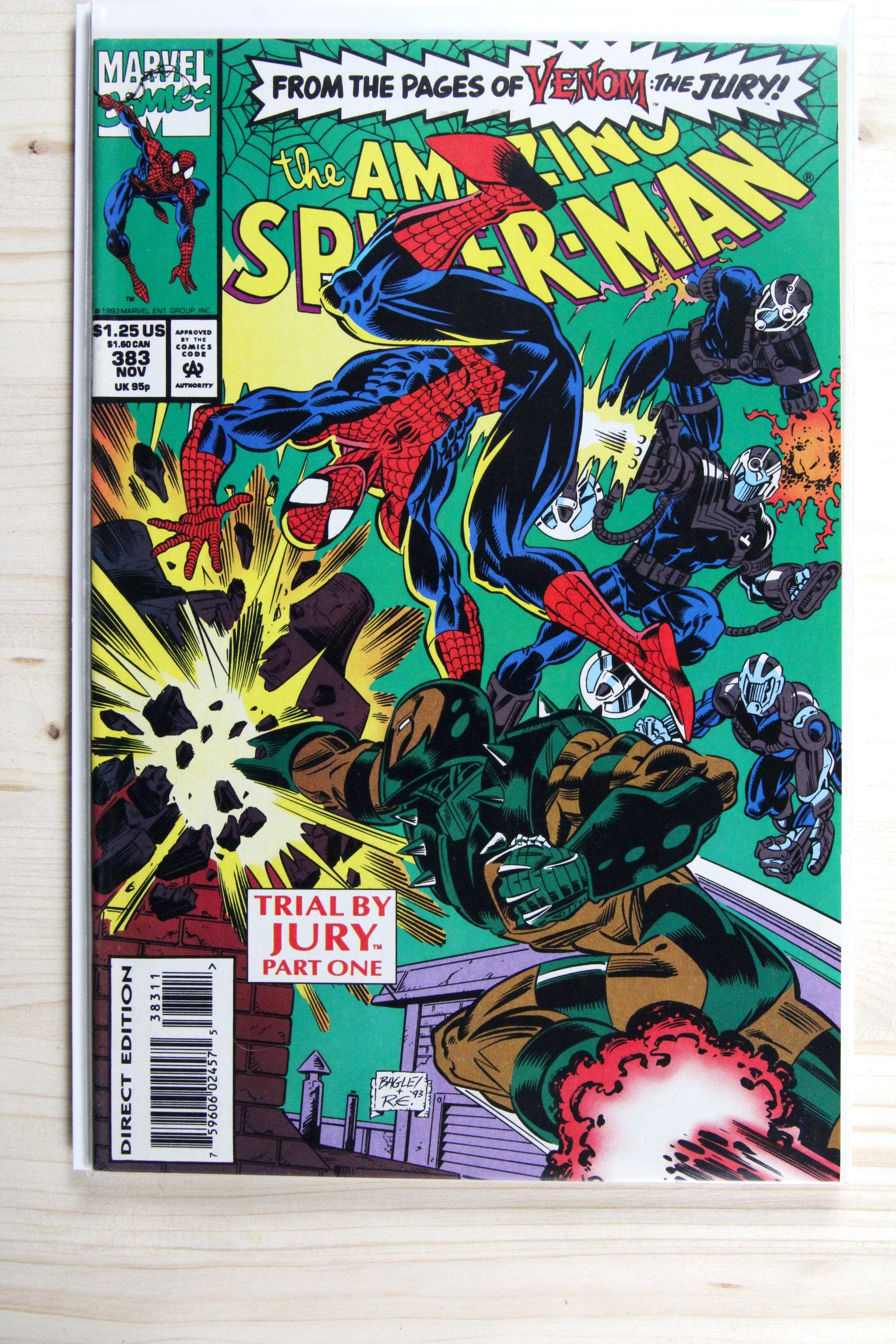 The Amazing Spider-Man #383 – Marvel (1993) 9.0 VF/NM Trial by Jury