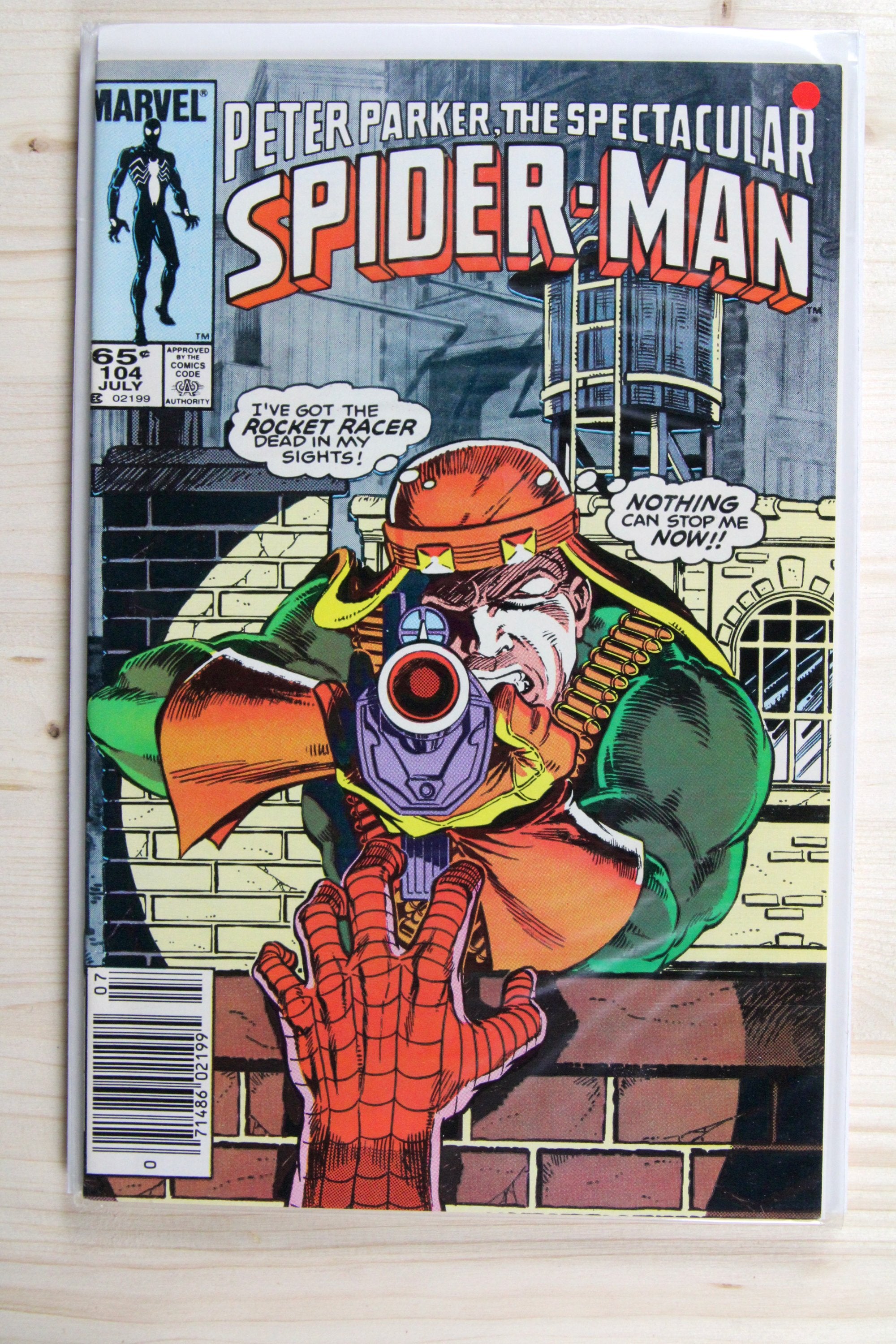 Peter Parker, The Spectacular Spider-Man #104 – Marvel (1985) 9.2 NM- Newsstand