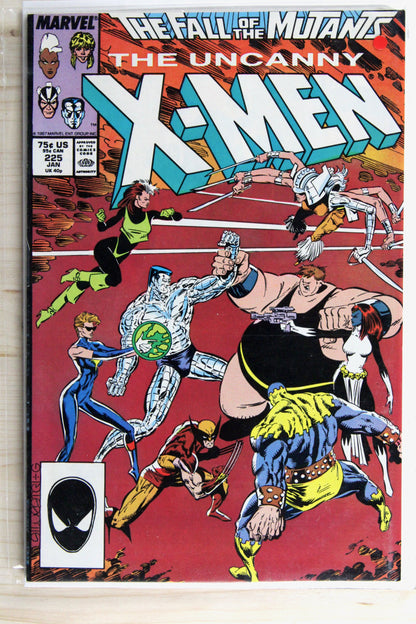 The Uncanny X-Men #225 – Marvel (1988) 9.0 VF/NM Fall of the Mutants | Chris Claremont story | Marc Silvestri art