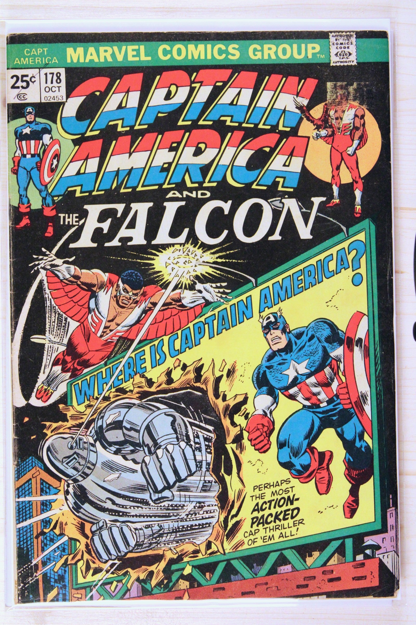 Captain America #178 – Marvel (1974) 4.0 VG Nomad | John Romita cover