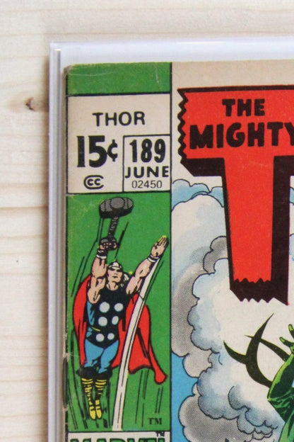 Thor #189 – Marvel (1971) 5.5 FN- Joe Sinnott | Stan Lee story