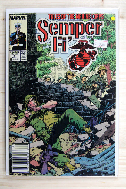 Tales of the Marine Corps Semper Fi' #1 – Marvel (1988) 8.5 VF+ Newsstand