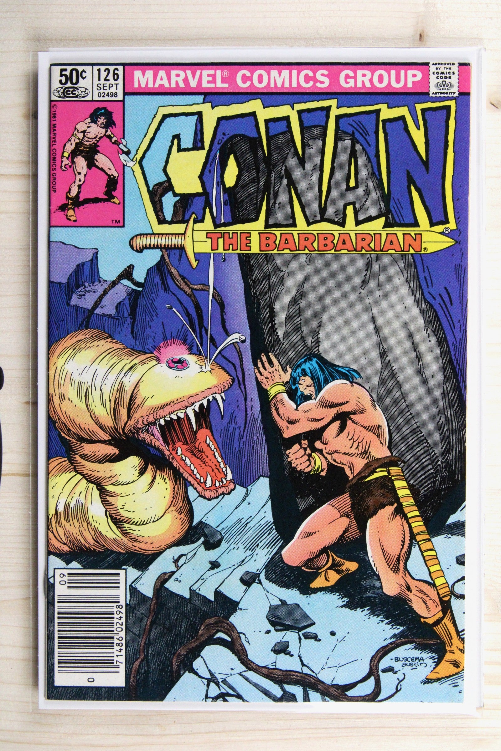 Conan the Barbarian #126 – Marvel (1981) 8.5 VF+ Terry Austin cover | Newsstand Edition