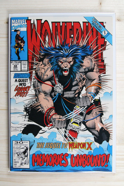 Wolverine #48 – Marvel (1991) 9.0 VF/NM Shiva Scenario | Marc Silvestri art