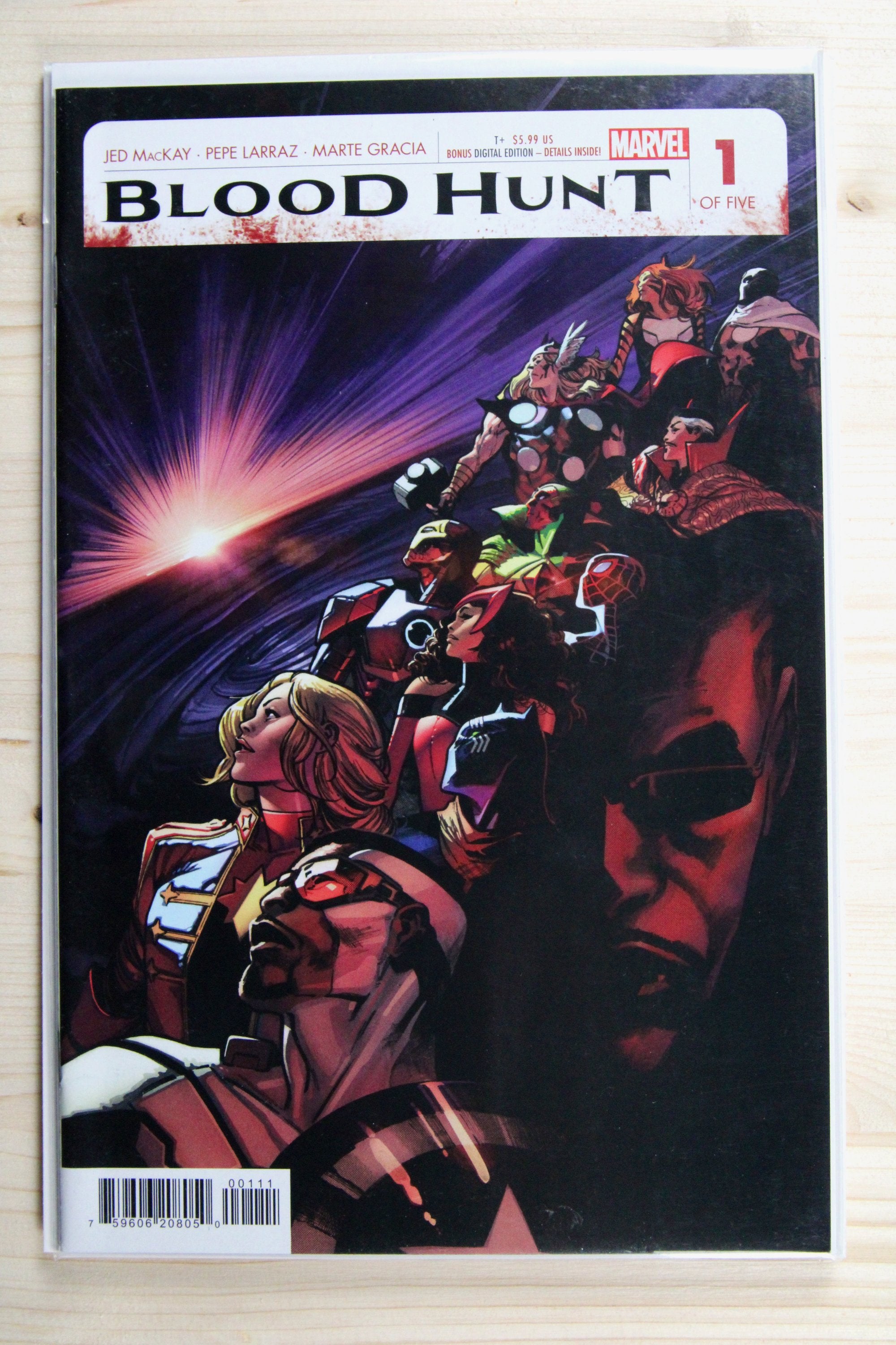 Blood Hunt #1 – Marvel (2024) 9.6 NM+ "Avengers" Blood Hunt | Pepe Larraz art