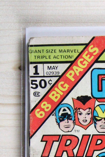 Giant-Size Marvel Triple Action #1 – Marvel (1975) 5.5 FN- John Romita art
