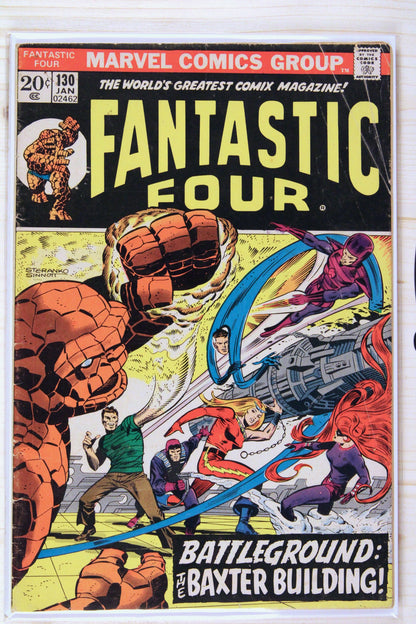 Fantastic Four #130 – Marvel (1973) 5.0 VG/FN Jim Steranko art | Joe Sinnott cover