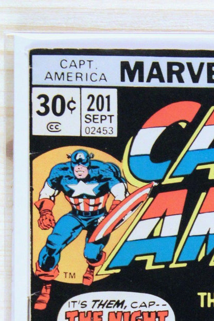 Captain America #201 – Marvel (1976) 8.0 VF Jack Kirby story | Newsstand Edition