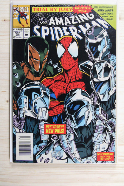 The Amazing Spider-Man #383 – Marvel (1993) 8.5 VF+ Trial by Jury | Newsstand