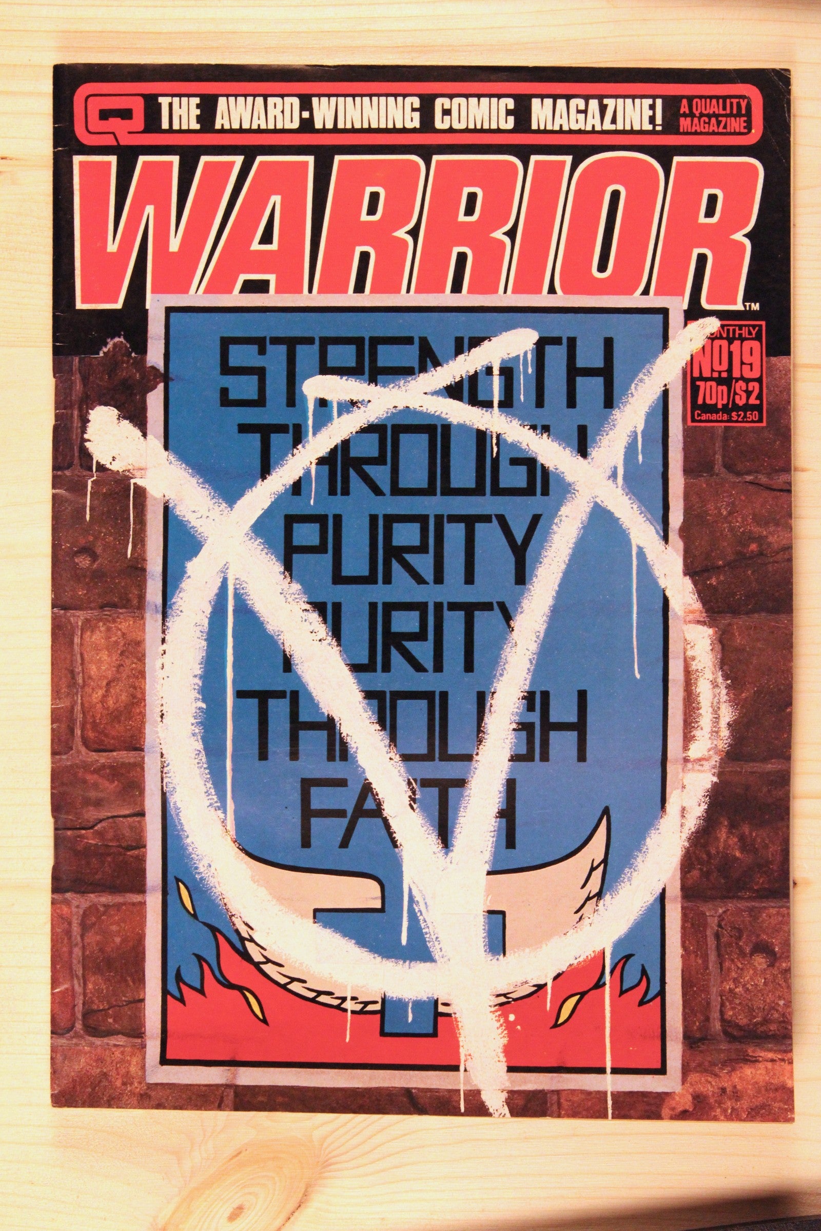 Warrior #19 – Quality Communications (1984) 7.0 FN/VF "V for Vendetta" Book 2: This Vicious Cabaret | Alan Moore story