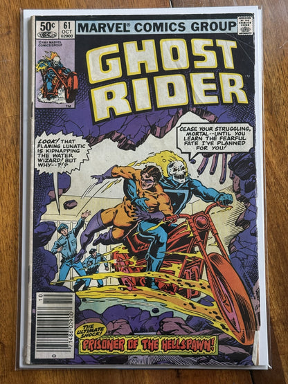 Ghost Rider #61 – Marvel (1981) 4.0 VG Newsstand Edition