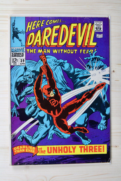 Daredevil #39 – Marvel (1968) 5.5 FN- Stan Lee story
