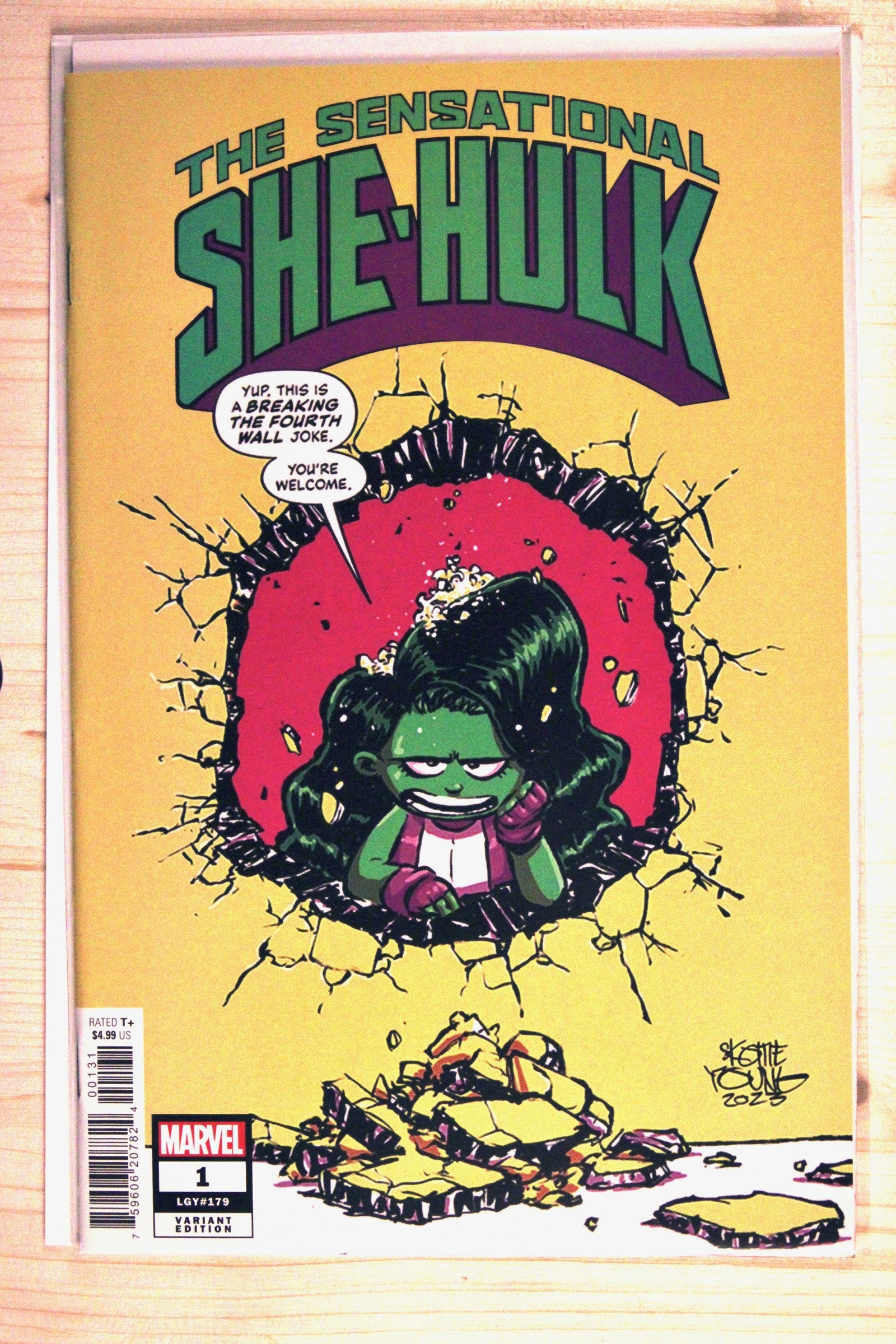 Sensational She-Hulk #1 – Marvel (2023) 9.6 NM+ Skottie Young Variant