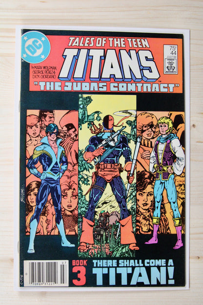 Tales of the Teen Titans #44 – DC (1984) 8.5 VF+ Judas Contract | Newsstand