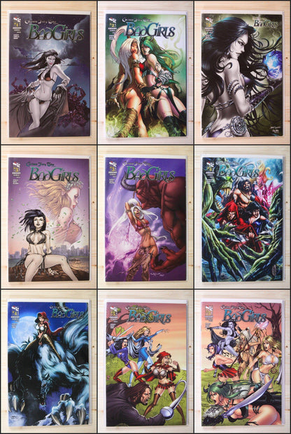 Grimm Fairy Tales: Bad Girls #1-5 – Zenoscope (2012) (9 Issues) Full Series A+B Covers