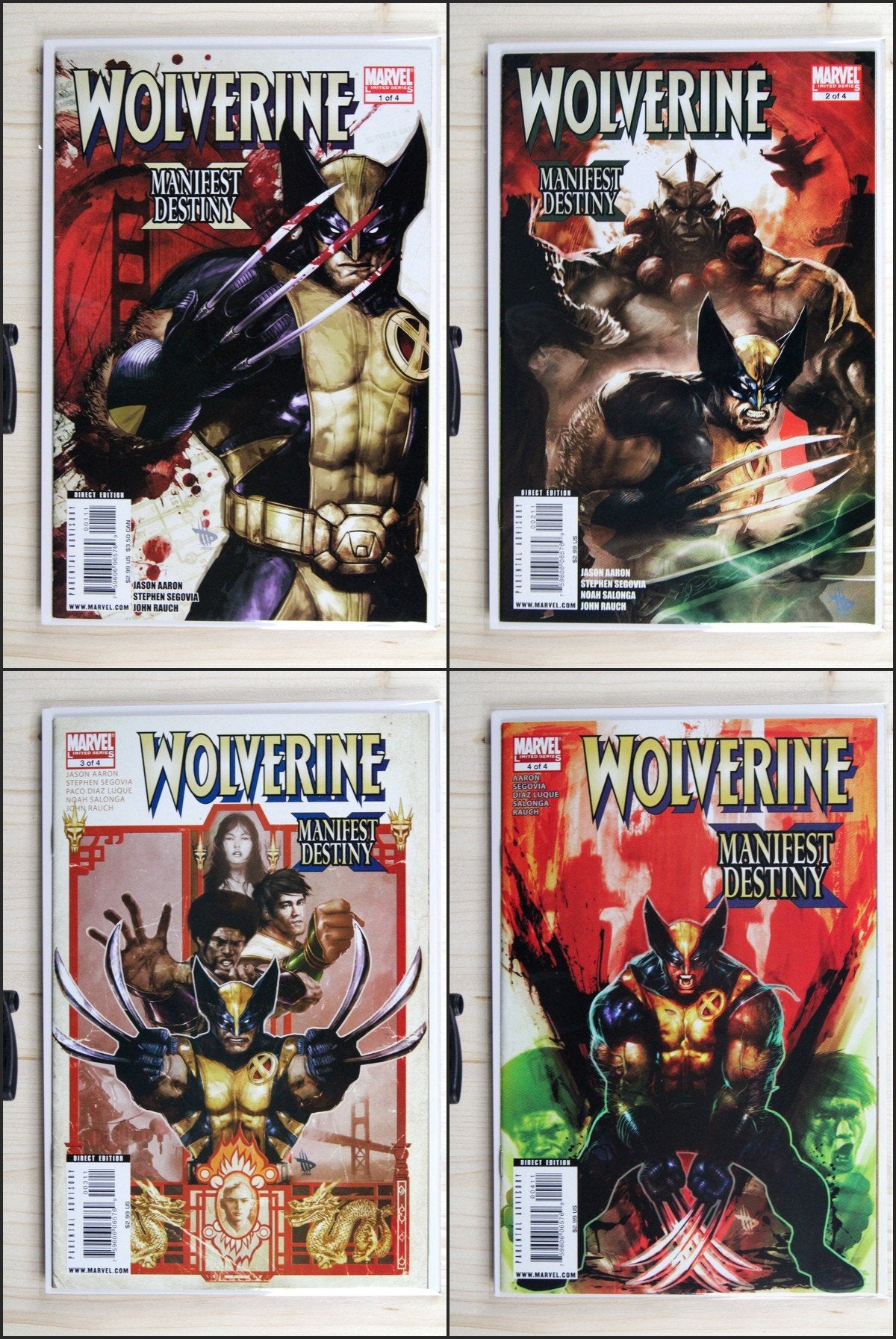 Wolverine: Manifest Destiny #1-4 – Marvel (2008) Full Set (4 Issues) NM Average