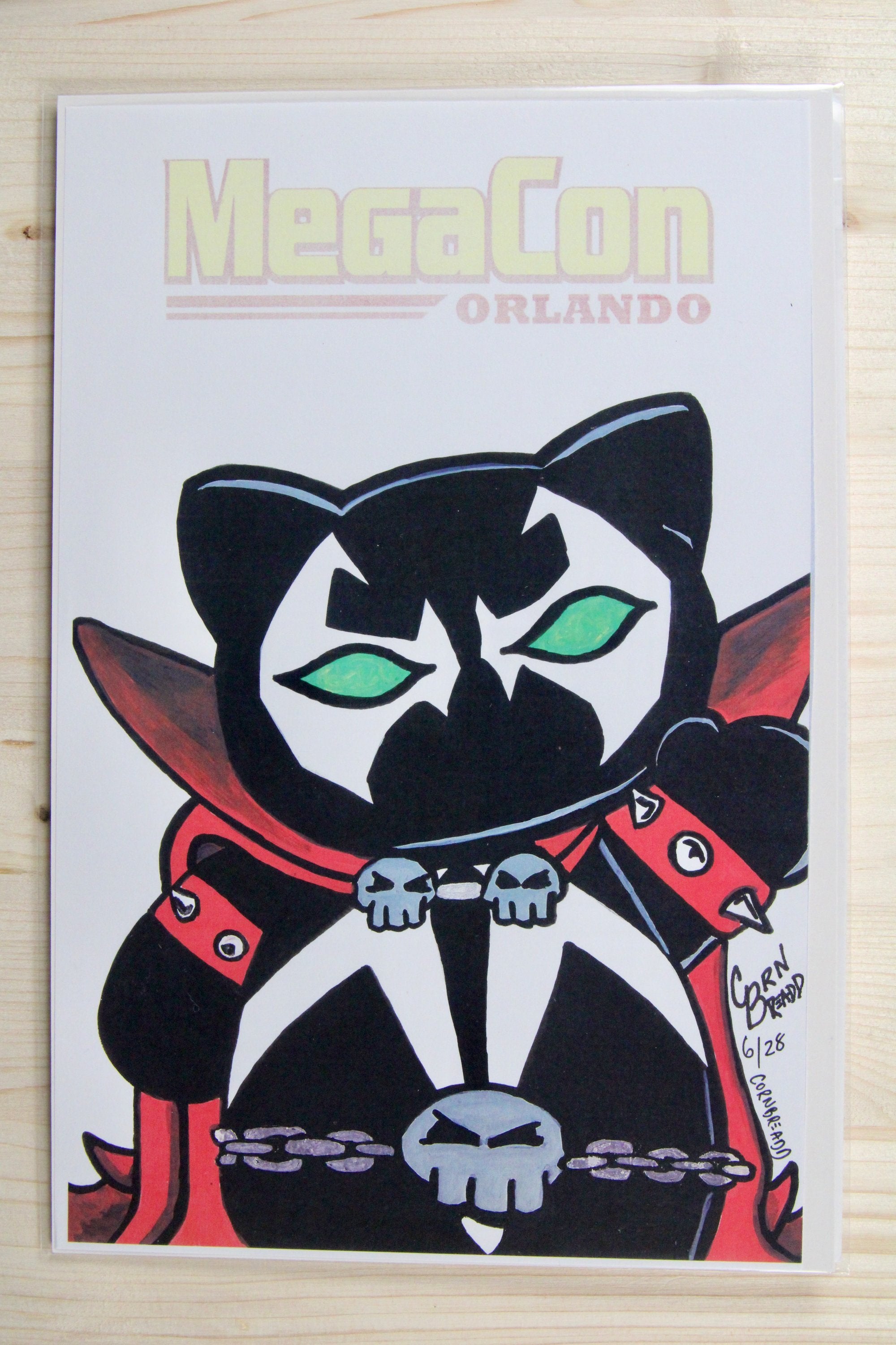 Spawn MegaCon Orlando Artist Sketch – CornBreadd (2025) 9.8 NM/MT Convention exclusive cover
