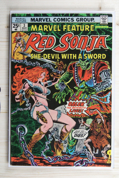 Marvel Feature: Red Sonja #3 – Marvel (1976) 7.5 VF-