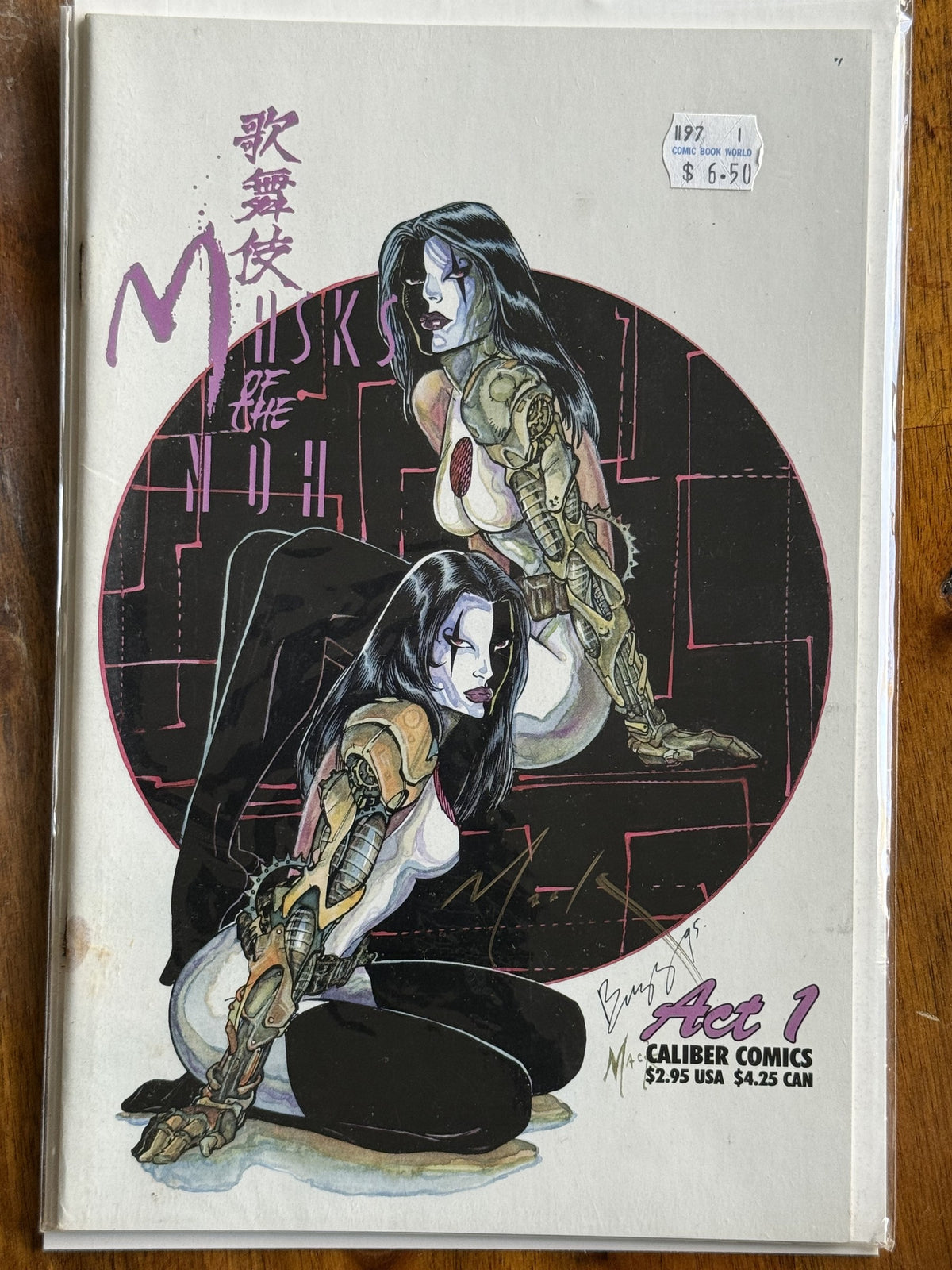 Kabuki: Masks of the Noh #1 Signed Mack – Caliber Comics (1996) 7.5 VF-