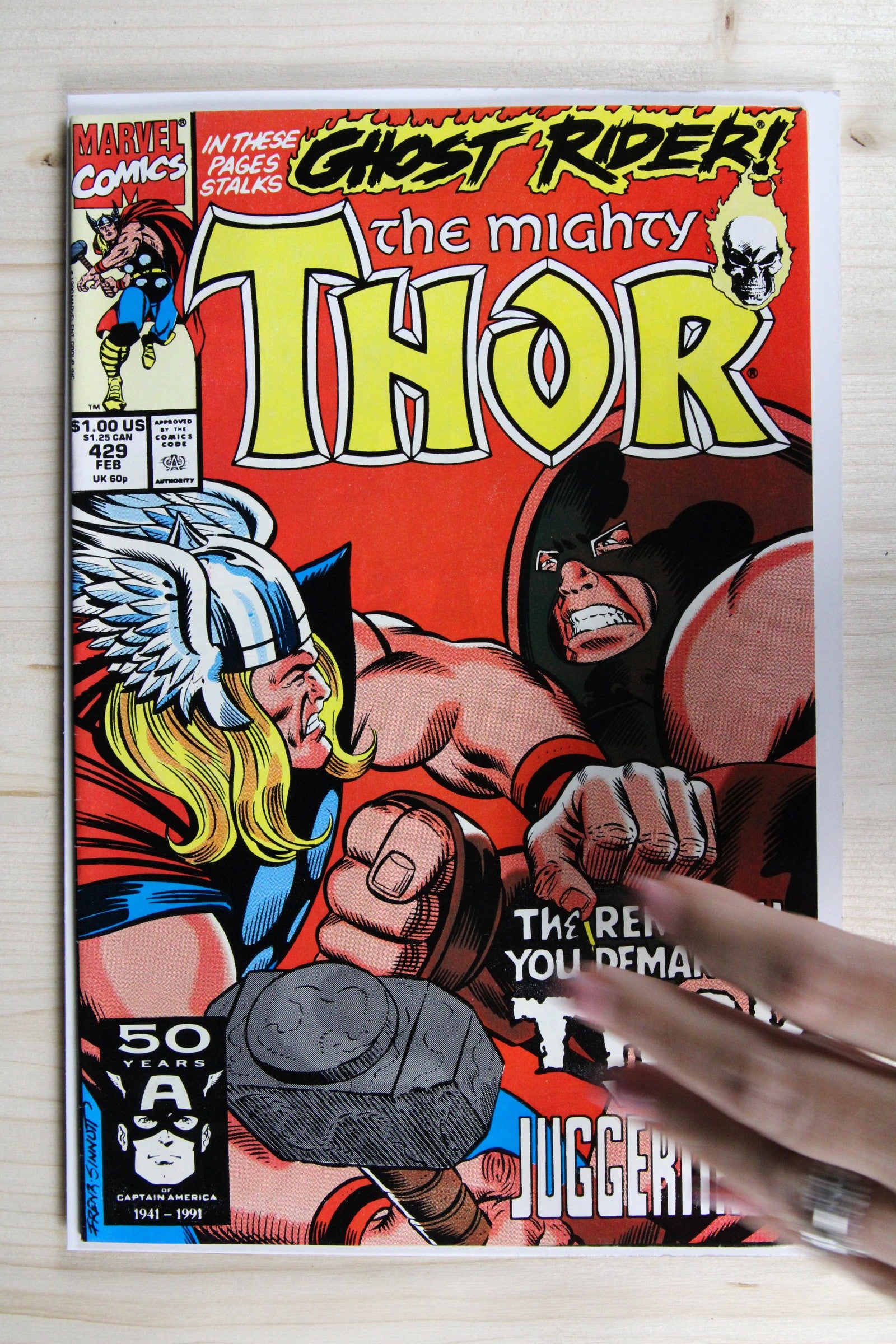 The Mighty Thor #429 – Marvel (1991) 9.0 VF/NM Joe Sinnott cover