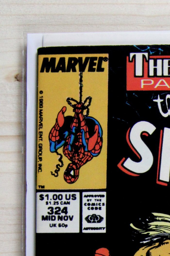 The Amazing Spider-Man #324 – Marvel (1989) 8.5 VF+ The Assassin Nation Plot | Erik Larsen art | Todd McFarlane cover