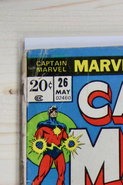 Captain Marvel #26 – Marvel (1973) 4.5 VG+ Thanos War