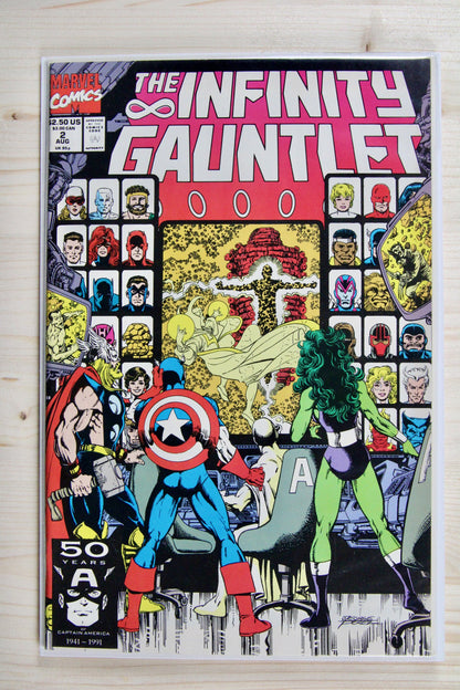 The Infinity Gauntlet #2 – Marvel (1991) 9.6 NM+ "Infinity Trilogy" Infinity Gauntlet