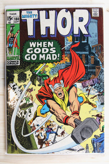 Thor #180 – Marvel (1970) 4.5 VG+ Joe Sinnott | Neal Adams art