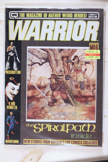 Warrior #6 – Quality Communications (1982) 7.5 VF- "V for Vendetta" Book 1: Europe After the Reign | Alan Moore story