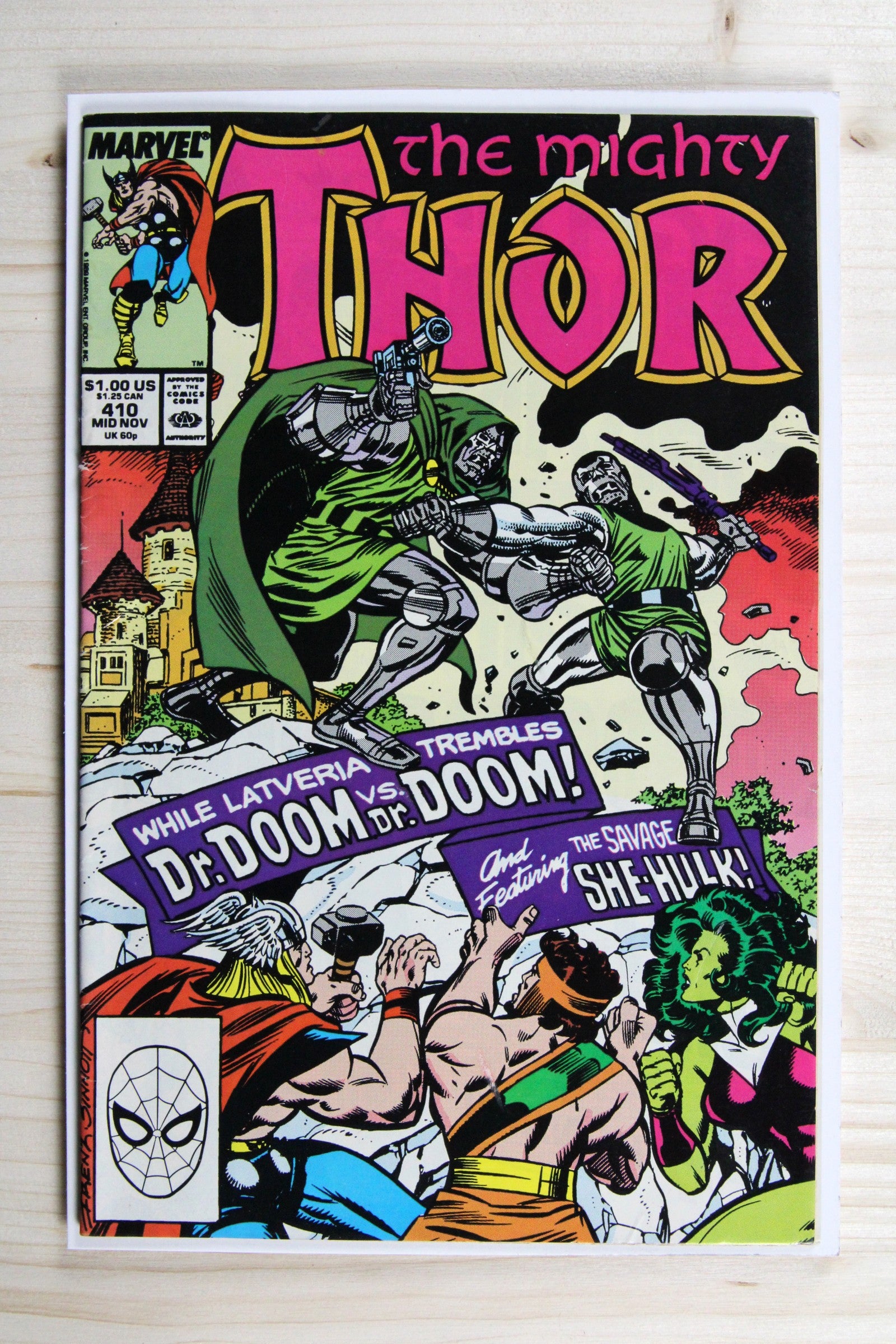 The Mighty Thor #410 – Marvel (1989) 8.0 VF Joe Sinnott