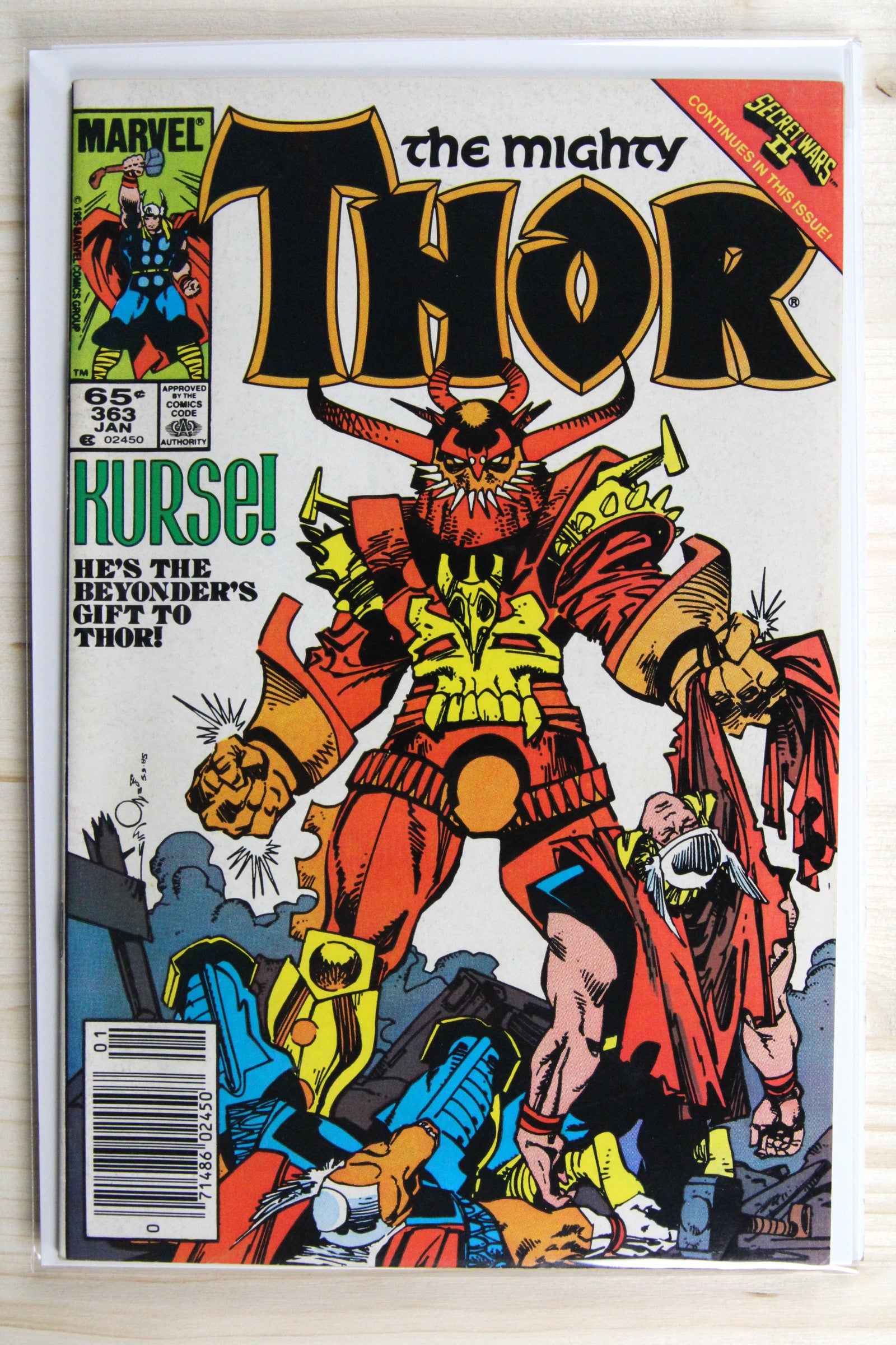 Thor #363 – Marvel (1986) 8.0 VF "Marvel Super Heroes" Secret Wars II | Newsstand