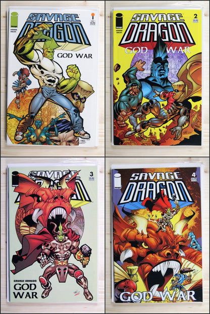 Savage Dragon - God War #1-4 – Image (2004) Full Series NM Average