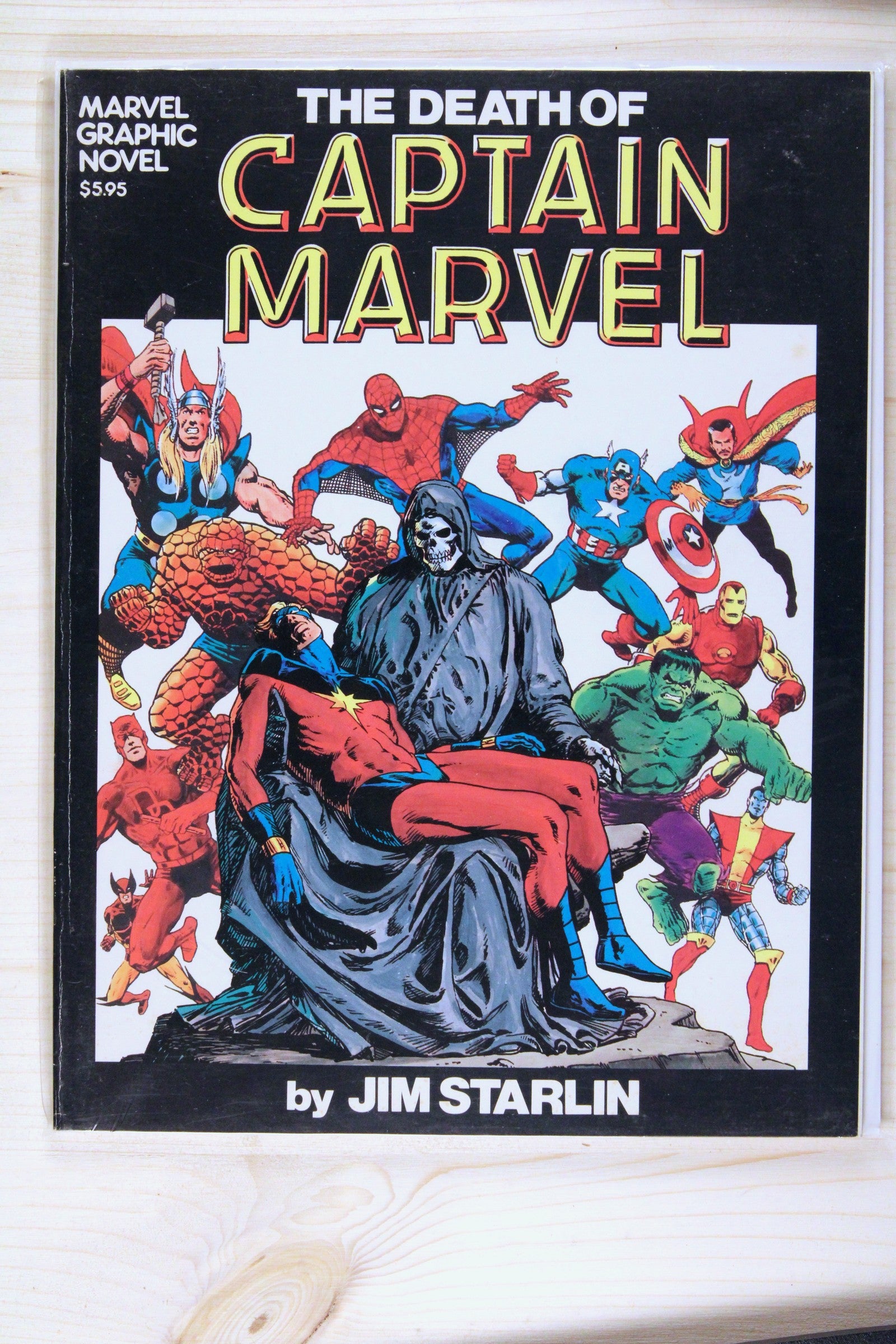 Marvel Graphic Novel #1 – Marvel (1982) 8.5 VF+ The Death of Captain Marvel