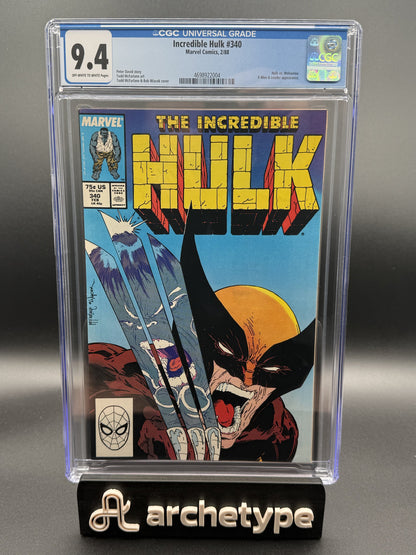 The Incredible Hulk #340 – Marvel (1988) CGC 9.4 NM Off-White to White Pages Iconic McFarlane