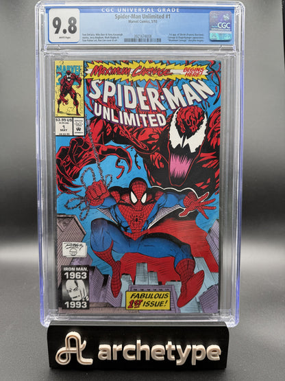 Spider-Man Unlimited #1 – Marvel (1993) CGC 9.8 NM/MT Maximum Carnage