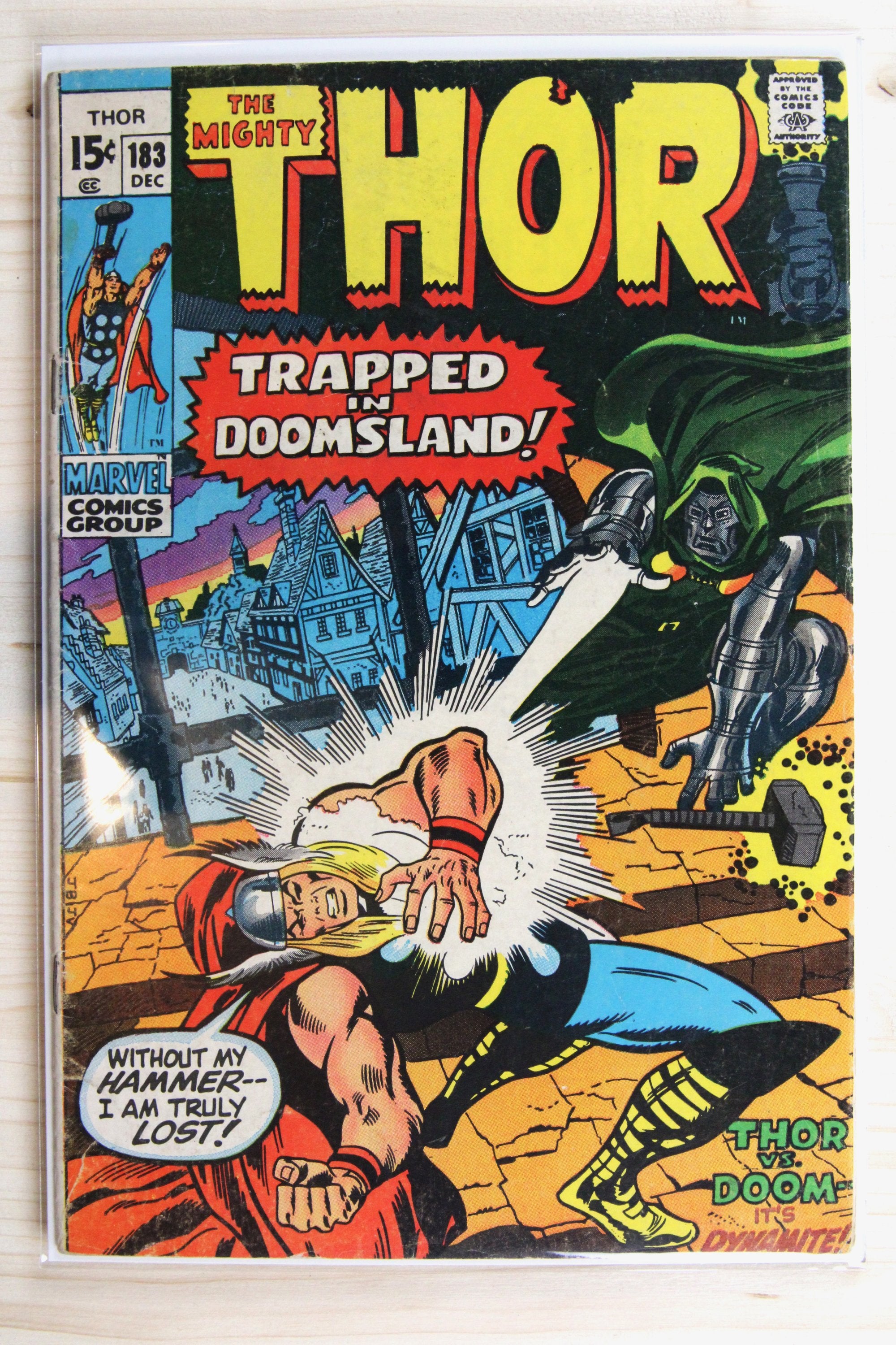 Thor #183 – Marvel (1970) 4.5 VG+ Joe Sinnott | Stan Lee story
