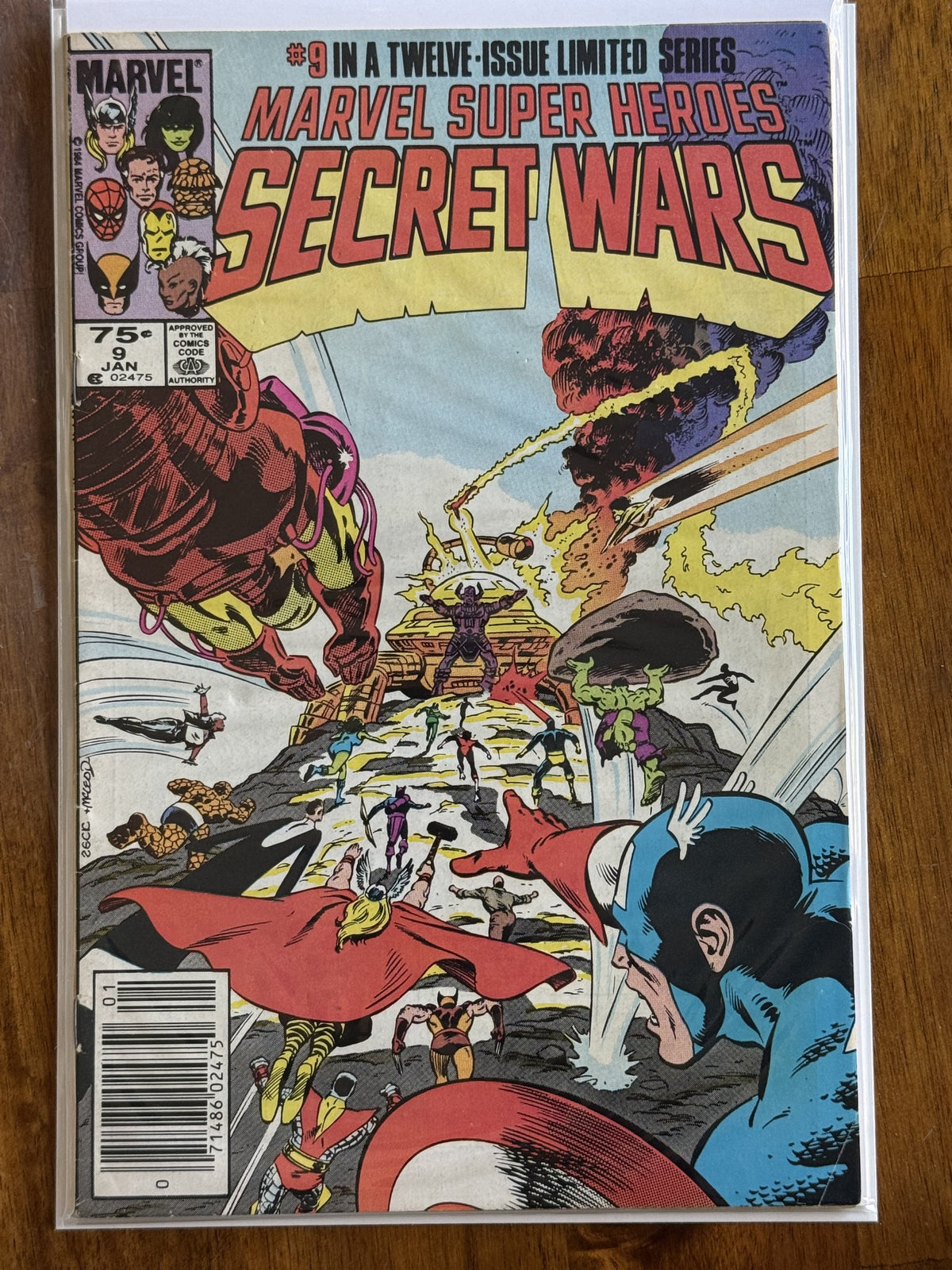 Marvel Super Heroes Secret Wars #9 Newsstand Edition – Marvel Comics (1985) 7.5 VF-